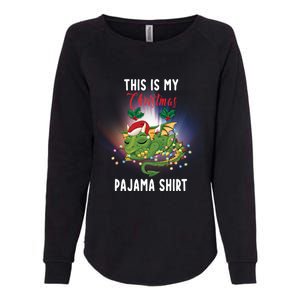 Dragon Lovers This Is My Christmas Pajama Great Gift Santa Dragon Meaningful Gif Womens California Wash Sweatshirt