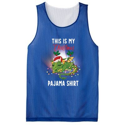 Dragon Lovers This Is My Christmas Pajama Great Gift Santa Dragon Meaningful Gif Mesh Reversible Basketball Jersey Tank