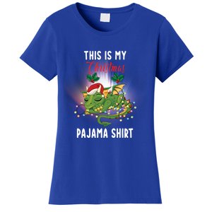 Dragon Lovers This Is My Christmas Pajama Great Gift Santa Dragon Meaningful Gif Women's T-Shirt