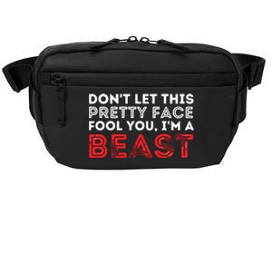 Dont Let This Pretty Face Fool You Wrestling Wrestler Crossbody Pack