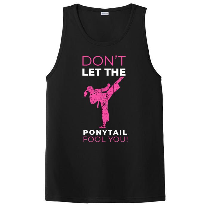 Dont Let The Ponytail Fool You Funny For Karate Girl PosiCharge Competitor Tank