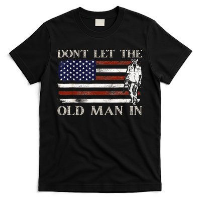 DON'T LET THE OLD MAN IN Vintage American flag T-Shirt