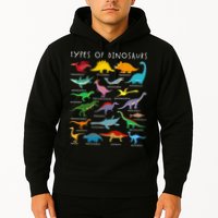 Dinosaur Lover Types Of Dinosaurs Different Dinosaurs Hoodie
