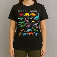 Dinosaur Lover Types Of Dinosaurs Different Dinosaurs T-Shirt