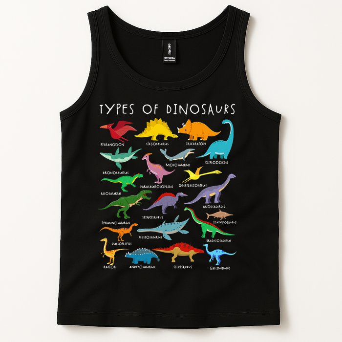 Dinosaur Lover Types Of Dinosaurs Different Dinosaurs Tank Top