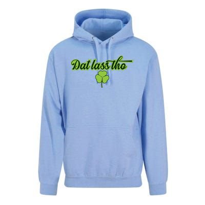 Dat Lass Tho Irish Shamrock Funny St. Patrick's Day Gift Unisex Surf Hoodie