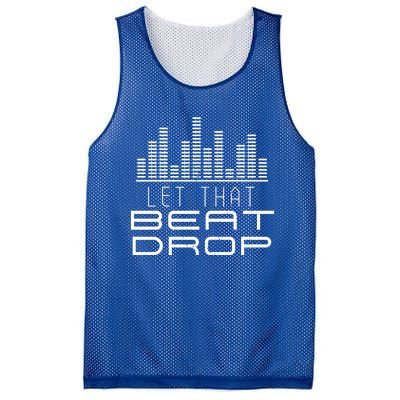 Dj Let That Beat Drop Light Up Equipt Digital Turntable Meaningful Gift Mesh Reversible Basketball Jersey Tank