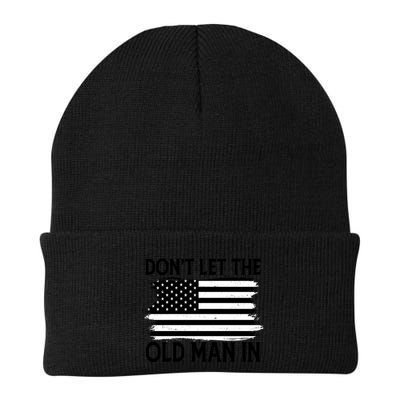 Dont Let The Old Man In Vintage American Flag Beanie