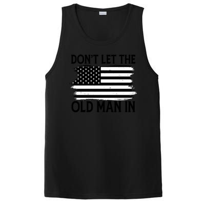 Dont Let The Old Man In Vintage American Flag PosiCharge Competitor Tank