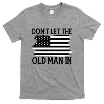Dont Let The Old Man In Vintage American Flag T-Shirt