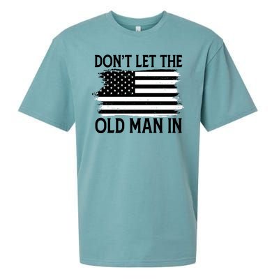 Dont Let The Old Man In Vintage American Flag Sueded Cloud Jersey T-Shirt