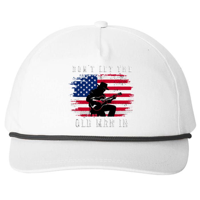 Dont Let The Old Man In Vintage American Flag Snapback Five-Panel Rope Hat