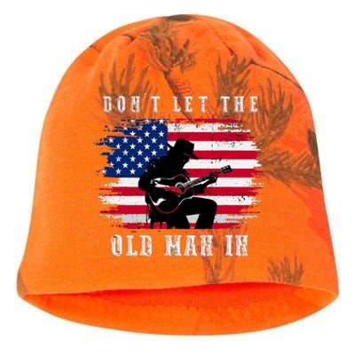 Dont Let The Old Man In Vintage American Flag Kati - Camo Knit Beanie