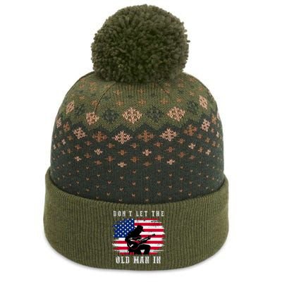 Dont Let The Old Man In Vintage American Flag The Baniff Cuffed Pom Beanie