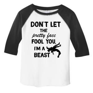 Don't Let The Pretty Face Fool You Wrestling Toddler Fine Jersey T-Shirt