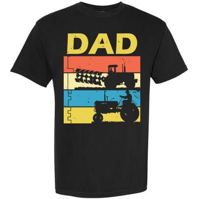 Dad Life Tractor Farmer Retro Tractor Garment-Dyed Heavyweight T-Shirt