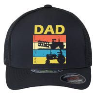 Dad Life Tractor Farmer Retro Tractor Flexfit Unipanel Trucker Cap