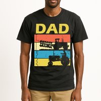 Dad Life Tractor Farmer Retro Tractor Tall T-Shirt
