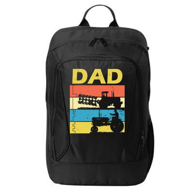 Dad Life Tractor Farmer Retro Tractor City Backpack