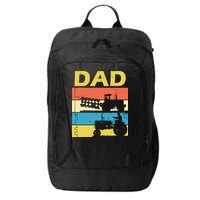 Dad Life Tractor Farmer Retro Tractor City Backpack