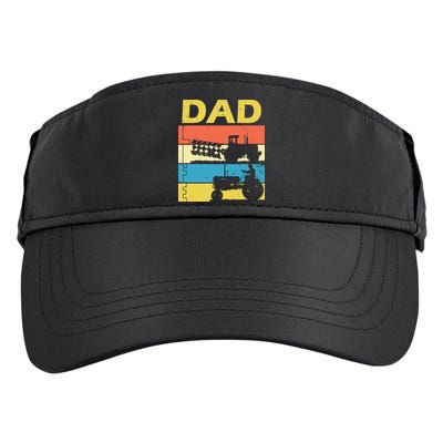 Dad Life Tractor Farmer Retro Tractor Adult Drive Performance Visor