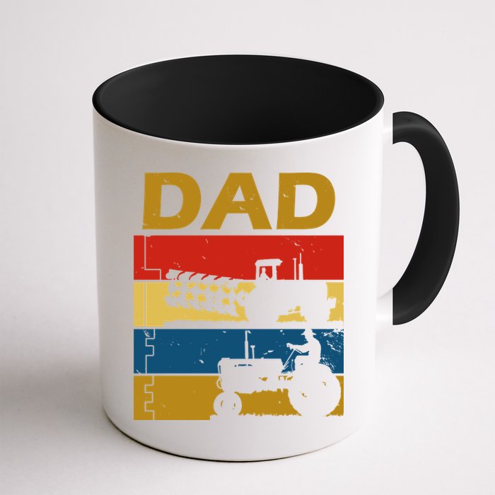 Dad Life Tractor Farmer Retro Tractor Mug