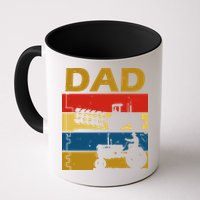 Dad Life Tractor Farmer Retro Tractor Mug