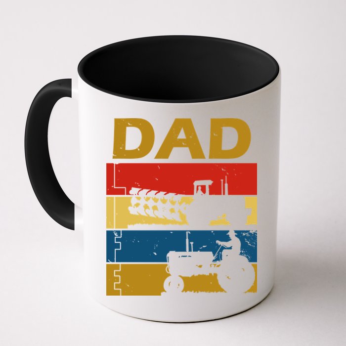 Dad Life Tractor Farmer Retro Tractor Mug