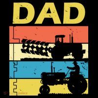 Dad Life Tractor Farmer Retro Tractor Drawstring Bag