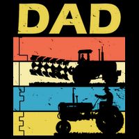 Dad Life Tractor Farmer Retro Tractor 16 in Basic Backpack