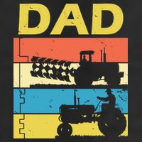 Dad Life Tractor Farmer Retro Tractor Golf Towel
