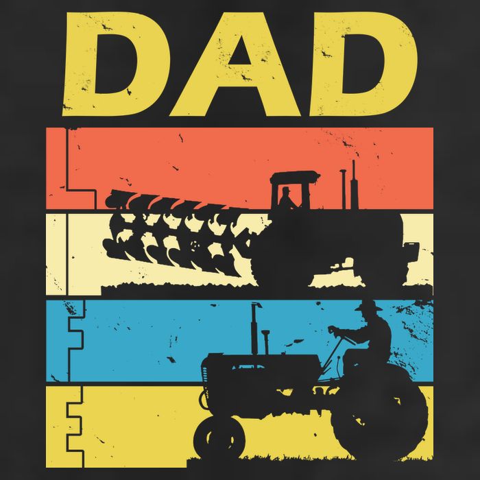 Dad Life Tractor Farmer Retro Tractor Golf Towel