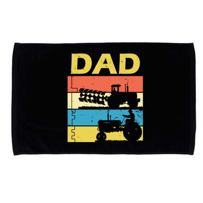 Dad Life Tractor Farmer Retro Tractor Microfiber Hand Towel