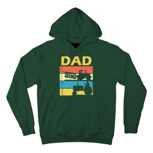 Dad Life Tractor Farmer Retro Tractor Hoodie