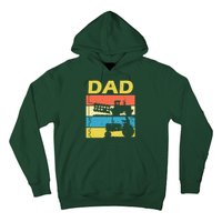 Dad Life Tractor Farmer Retro Tractor Hoodie