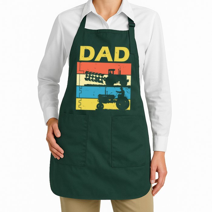 Dad Life Tractor Farmer Retro Tractor Apron