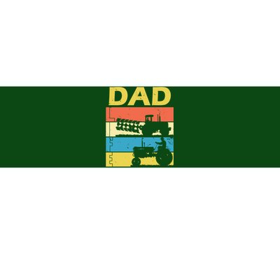 Dad Life Tractor Farmer Retro Tractor Bumper Sticker