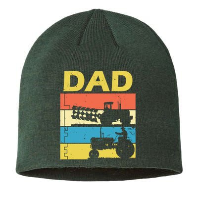 Dad Life Tractor Farmer Retro Tractor Sustainable Beanie