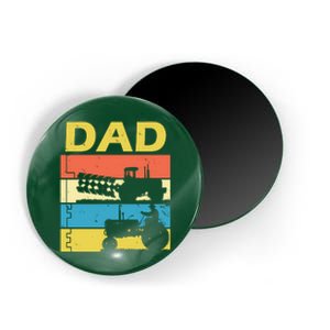 Dad Life Tractor Farmer Retro Tractor Magnet