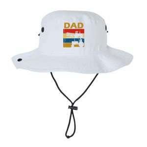 Dad Life Tractor Farmer Retro Tractor Legacy Cool Fit Booney Bucket Hat