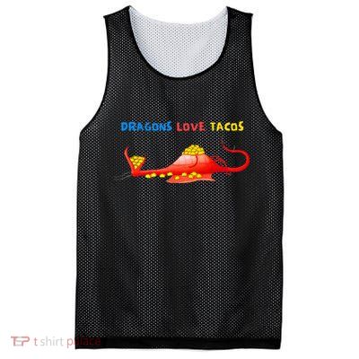 Dragons Love Tacos Essential Mesh Reversible Basketball Jersey Tank