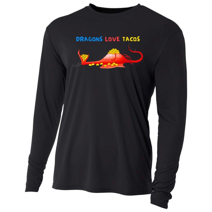 Dragons Love Tacos Essential Cooling Performance Long Sleeve Crew