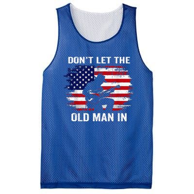 DonT Let The Old Man In Mesh Reversible Basketball Jersey Tank