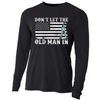 DonT Let The Old Man In Vintage American Flag Cooling Performance Long Sleeve Crew