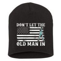 DonT Let The Old Man In Vintage American Flag Short Acrylic Beanie