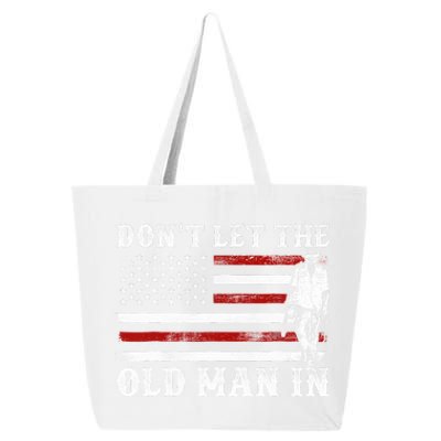 DonT Let The Old Man In Vintage American Flag 25L Jumbo Tote