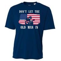 Dont Let The Old Man In Vintage American Flag Cooling Performance Crew T-Shirt