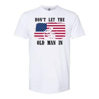 Dont Let The Old Man In Vintage American Flag Softstyle® CVC T-Shirt