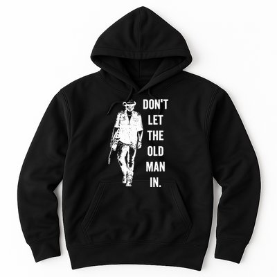DonT Let The Old Man In Vintage Standing With A Guitar Hoodie