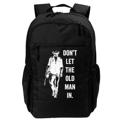 DonT Let The Old Man In Vintage Standing With A Guitar Backpack